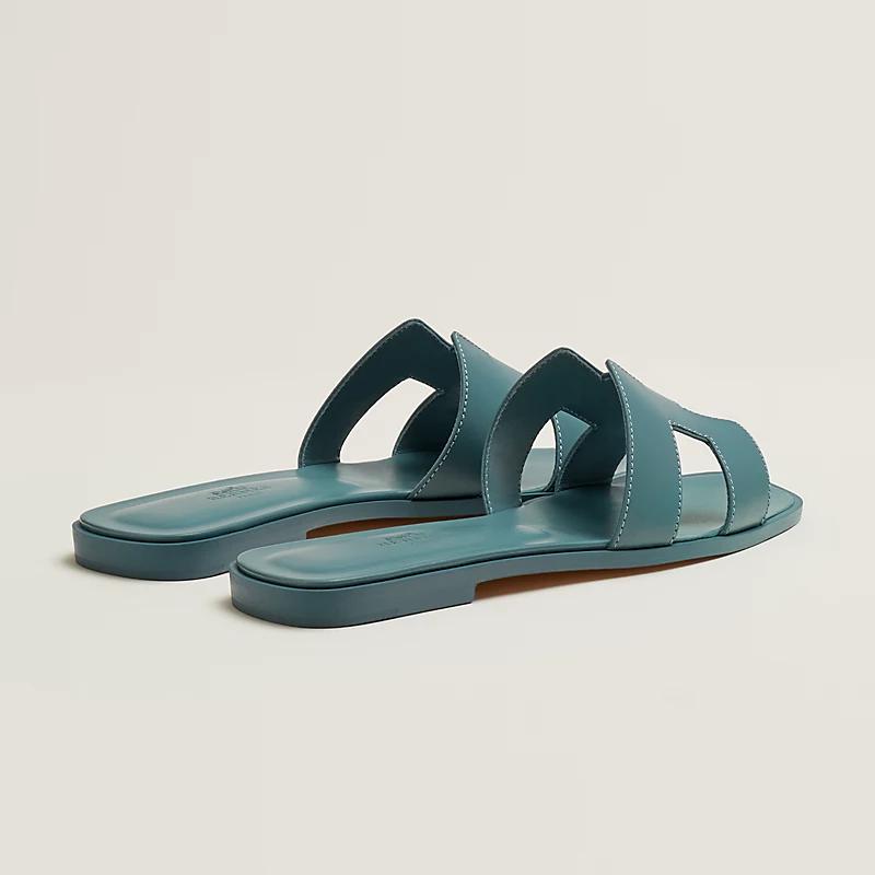 Giày Hermes Oran Sandal Nữ Xanh Dương